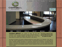 Tablet Screenshot of campbellmillwork.com